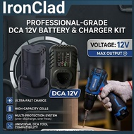 IronClad 12V Battery & Charger  DCA DongCheng | Bateri 12V Ganti Pengecas DCA 12V  FFCL12-4 LB1220