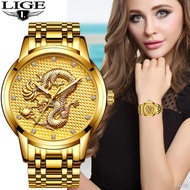 ♚✽LIGE Women Watches Women Fashion Watch 2023 Classic Ladies Watch Luxury Brand Diamond Quartz Gold Wrist Watch Gift For