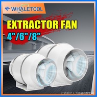 4"6"8" Wall Window Toilet Mountable Exhaust Fan Pressure Boost Fan Ventilator Bathroom Removal Ventilate Air Kitchen UAJM