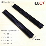 Huben Rel Laci Double Track Meja Lemari Kitchen Set Tarik Hitam