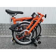 Brand New Brompton Fire Coral C Line 6 Speed Mid Explore with or w/o Rack (formerly known as M6L/M6R) Folding Bicycle