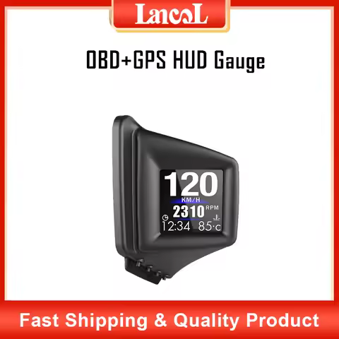 A401 Head Up Display Auto HUD GPS OBD System Car Gauge Projector Speedometer With Acceleration Test