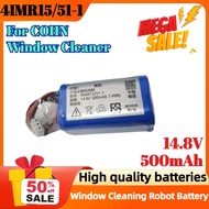 4IMR15/51-1 14.8V 500mAh 7.4Wh Window Cleaning Robot Battery for COHN Window Cleaner Rechargeable Ba