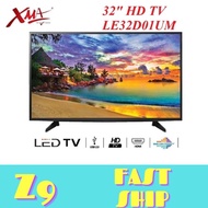 XMA 32 inch LED TV XMA-LE32D01UM / LE32D01UM Digital Tunnel HDMI USB DVBT2 .(1 Year Warranty)