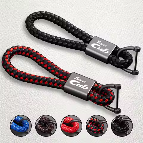 For Honda Super CUB C50 C70 90 110 C125 C 50 102 125 125CC Motorcycle Accessories Braided Rope Keyri