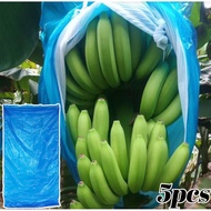 [3-5 Days Arrive]UV Resistant Banana Bags 5Pcs Blue Plastic, Perforated Ventilation & Insect Proof C