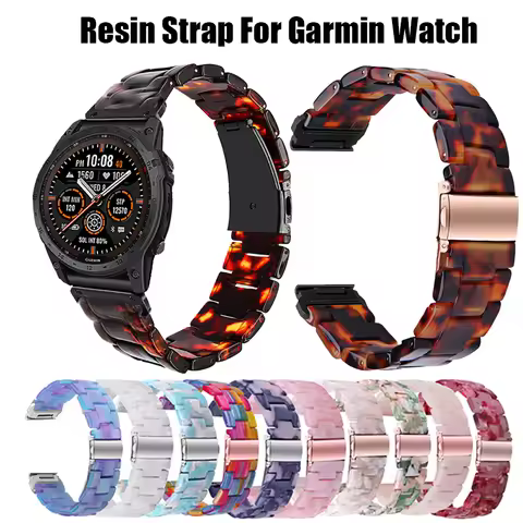 Quickfit 20 22 26 mm Resin Strap For Garmin Watch Fenix 5 6 Plus 6S 7 Pro 7S 7X 8 AMOLED 43 47 51 En