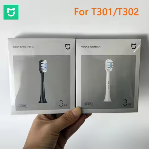 100% Original MIJIA 3pcs T301 T302 Replacement Toothbrush Heads For Xiaomi T301 T302 Electric Toothb