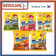 [OTTOGI] Ppushu Ppushu Ramen Snack 90g 5 Flavors: Roasted Onion, Real Cheese, BBQ, Grilled Chicken, 