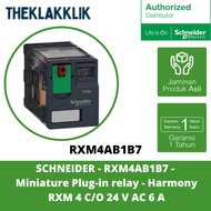 SCHNEIDER - RXM4AB1B7 - Miniature Plug-in relay - Harmony RXM 4 C/O 24 V AC 6 a