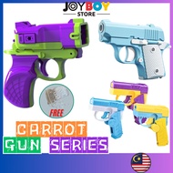 3D Gravity Rubber Band Carrot Gun Fidget Decompression Toy Mini 1911 Budak Mainan Pistol 重力萝卜玩具枪