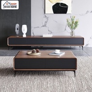 NC Tv Console Straw Nordic Living Room Cabinet Modern Minimalist Coffee Table Combination Set High-foot Style Integrated Floor NC276