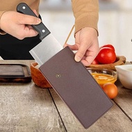 Leather Sheath for Meat Cleaver Faux Leather Chopper Guard Meat Cleaver Covers Waterproof Protective