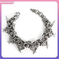 [Bety-t] Punk Grunge Ro Rivet Bracelet Cool Niche Bracelet Goth Charm Jewelry Hip Hop Accessories