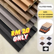 【Ready Stock】Fluted panel WPC slat wall kayu wainscoting shiplap 3meter length