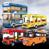 Compatible with Lego City Double-Decker City Bus Building Blocks Educational Insert Children's Toy Model Car Birthday Gift Male