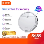 【NEW LAUNCH】ILIFE V2 Intelligent Robot Vacuum cleaner Cordless Auto Vacuum Cleaner 2600mAh 2000Pa