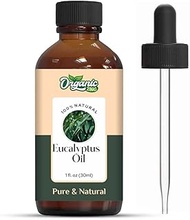 Organic Zing Eucalyptus Essential Oil Organic Pure &amp; Natural for Skin, Face, Hair Care, Aroma therapy, Diffuser, Conditioner - 30ml