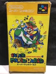 自有收藏 日本版 SFC 超級任天堂 遊戲卡帶 SUPER Mario World 超級瑪莉歐兄弟4 超級瑪莉歐世界