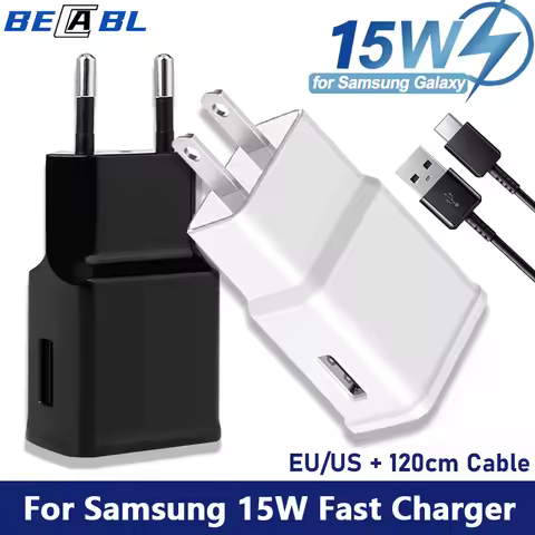 For Samsung Galaxy S8 S9 S10 Plus Note9 8 A51 A50 A40 A31 A30 A22 5G A21s A20 15W Fast Charger 9V1.6