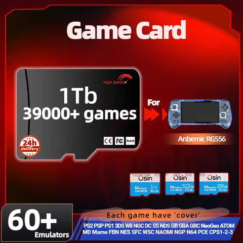 Game Memory TF Card For Anbernic RG556 All Emulator Pre-install Retro Games More PS2 PSP portable Ha