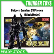 Hguc 1/144 RX-0 Unicorn Fighter 03 Phenex Narrative Black Ver. Xing Dong XD216 Gundam