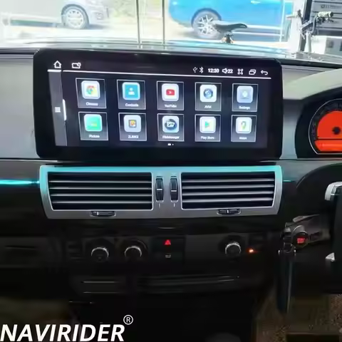 Android 15 Screen Wireless CarPlay Car Radio GPS For BMW 7 Series E65 E66 2004- 2008 Navigation Mult