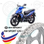SPROCKET RANTAI 428 SET SPOCKET RANTAI 428 1 SET MOTOR MFORCE SM SPORT 125I SM SPORT 125 I