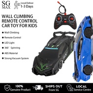 Wall Climbing Remote Control Car RC 360° Rotating RC Stunt Cars with Headlight Rechargeable Toys for