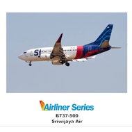 Sriwijaya air Boeing 737-500 100 scale papercraft pattern sheet (PR-A13)