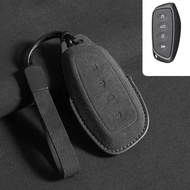 Remote Key Leather Case Cover Keychain Accessories For Haval H6 2025 Haval H6 PHEV F7/H2/H4 H9 Haval