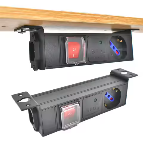 STRIDER RUI PDU C14 port PDU 1U Power strip EU Italy output porous Network Surge protection Cabinet 