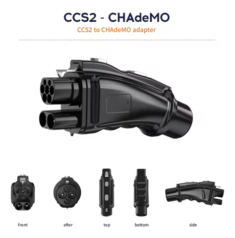 EV Charger CCS2 to CHAdeMO EV Converter Adapter DC 250A 1000V 250KW CCS Combo 2 to Japanese Electric