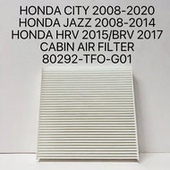 HONDA CITY 2008-2020 / JAZZ 2008-2014 / HRV 2015 / BRV 2017 CABIN AIR FILTER -80292-TF0-G01