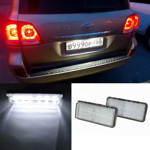 Car LED Trunk License Plate Light Kits For Lexus GX460 LX570 LX470 Toyota land cruiser 200 FJ100 pra
