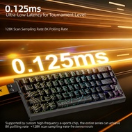 【High Quality】 E-Sports Ready Attack Shark X68he Mechanical Gaming Keyboard - Wireless Connectivity 