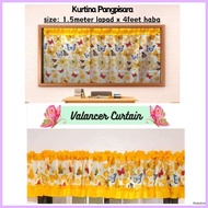 ✼ ◇ School black board  and valancer  Window Curtain,.,.parpala design,.,.