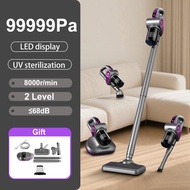 JameMirs UV Vacuum Cleaner Cordless 99999Pa Strong Suction 99.9%Dust Mite Remover 2 Gears LED Displa