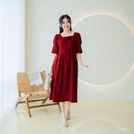 Drs Women 2025 2026 Church Knee-Length Dress Tunic Party Motif Dreaa Wsnita Christmas Mididress for 