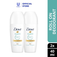 [Bundle of 2] Dove Roll On Deodorant Sensitive Skin 40ml