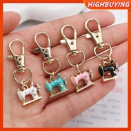 HIGHBUYING 4pcs Mini Sewing Machine Keychains – A Stitch Of Memory & Meaning, Vintage Miniature Enam