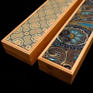 Fan Fan Box Folding Fan Storage Box Fan Storage Fan Box Nanmu Yunjin Folding Fan Gift Storage Box Re
