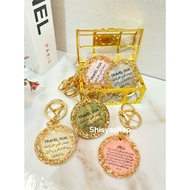 GANTUNGAN Aesthetic Keychains Luxury Keychain/s Word Keychain/s