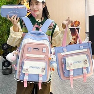 school bag kids deuter school bag Schoolbag female burden reduction junior high school girls large capacity high color value middle school students high school students light prima