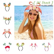 [ IN STOCK ] Hawaiian Party Headband, Pineapple Flamingo Party Props Hairband, Funny Headwear Hairba