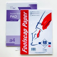 Uni Square & Ruled Paper A4 48 Sheets