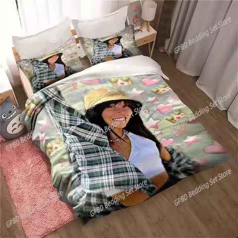 Aitana Ocana Bedding Set,Duvet Cover Comforter Bed Set Quilt Cover Pillowcase,King Queen Twin Size B