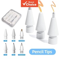 TOILEUM Replacement Soft Nib Pencil Tips 6Pcs 2H 2B 3.0 4.0 Fine Nib Set For Apple iPad Pencil 1st 2
