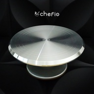 Chefio Revolving Cake Stand Stainless Steel Turntable Cake Decoration Turntable