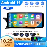 10.25" Android 14 For Mercedes Benz C Grade W204 2011 2012 2013 2014 NTG 4.5 System Car Radio Carpla